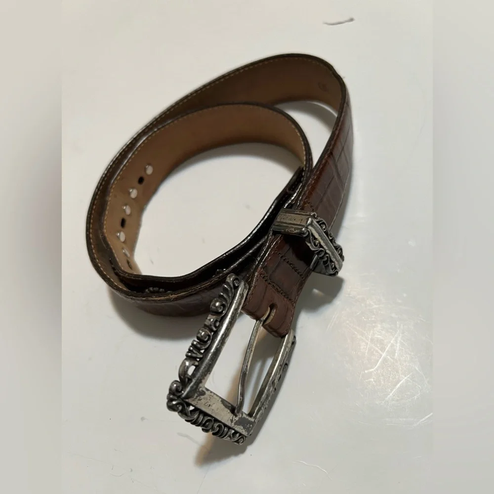 Brighton brown leather belt